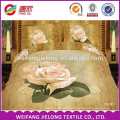 100% polyester 3D fabric 3D woven bed sheet set printed polyester chiffon fabric